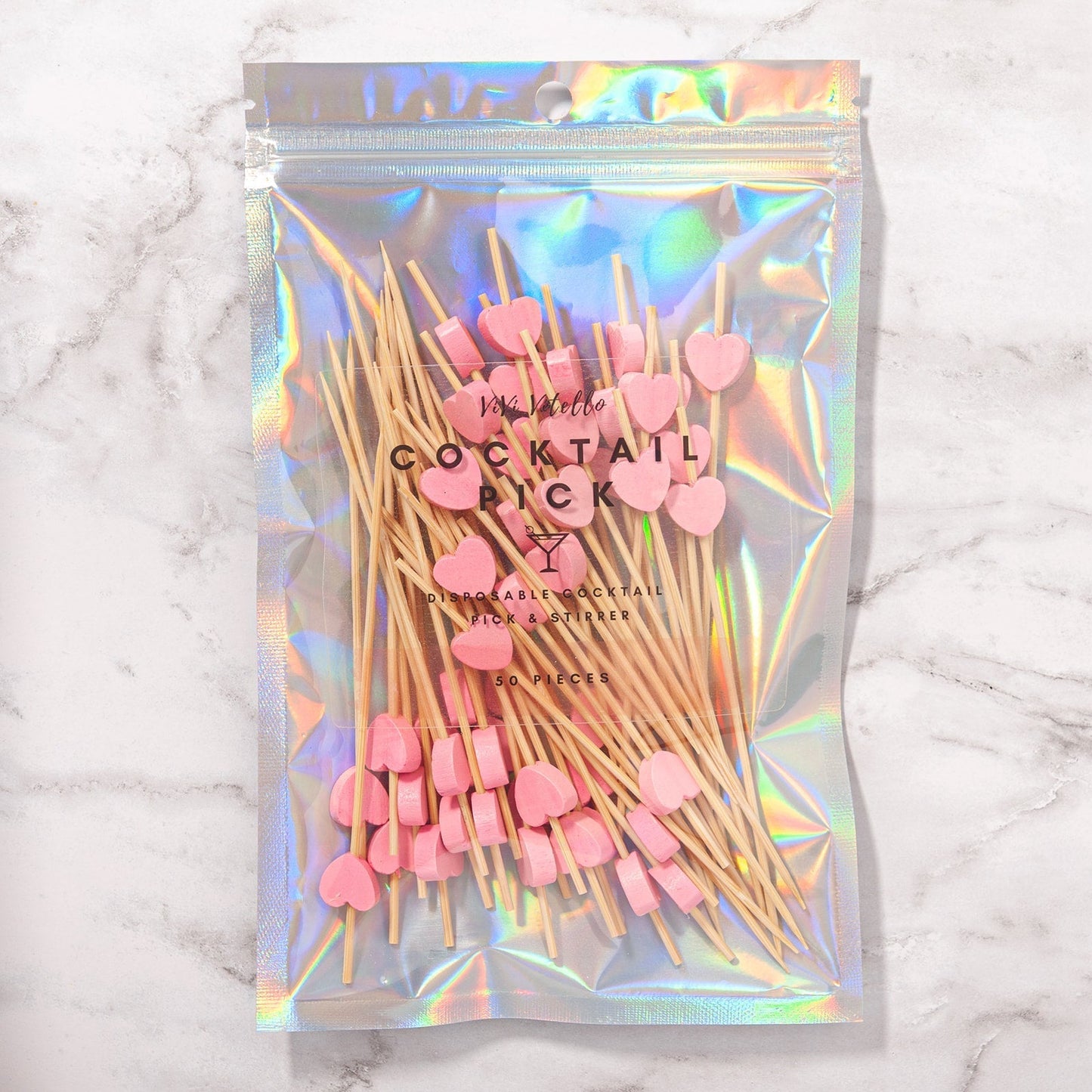 Heart Cocktail Picks, Set of 50