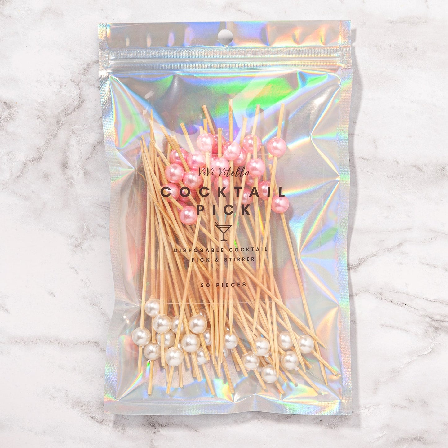 Pearl Cocktail Pick, Set of 50