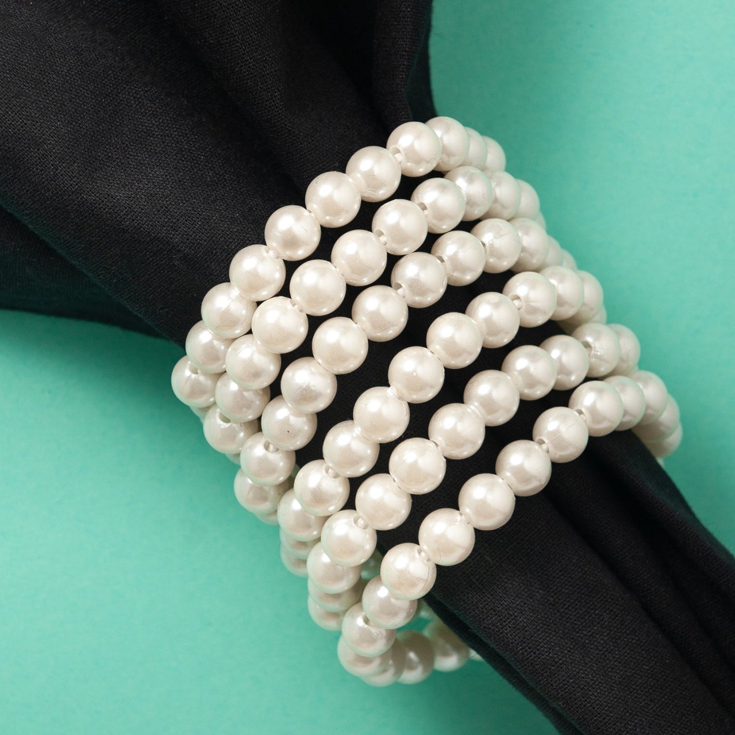 Pearl Napkin Ring, Set of 6