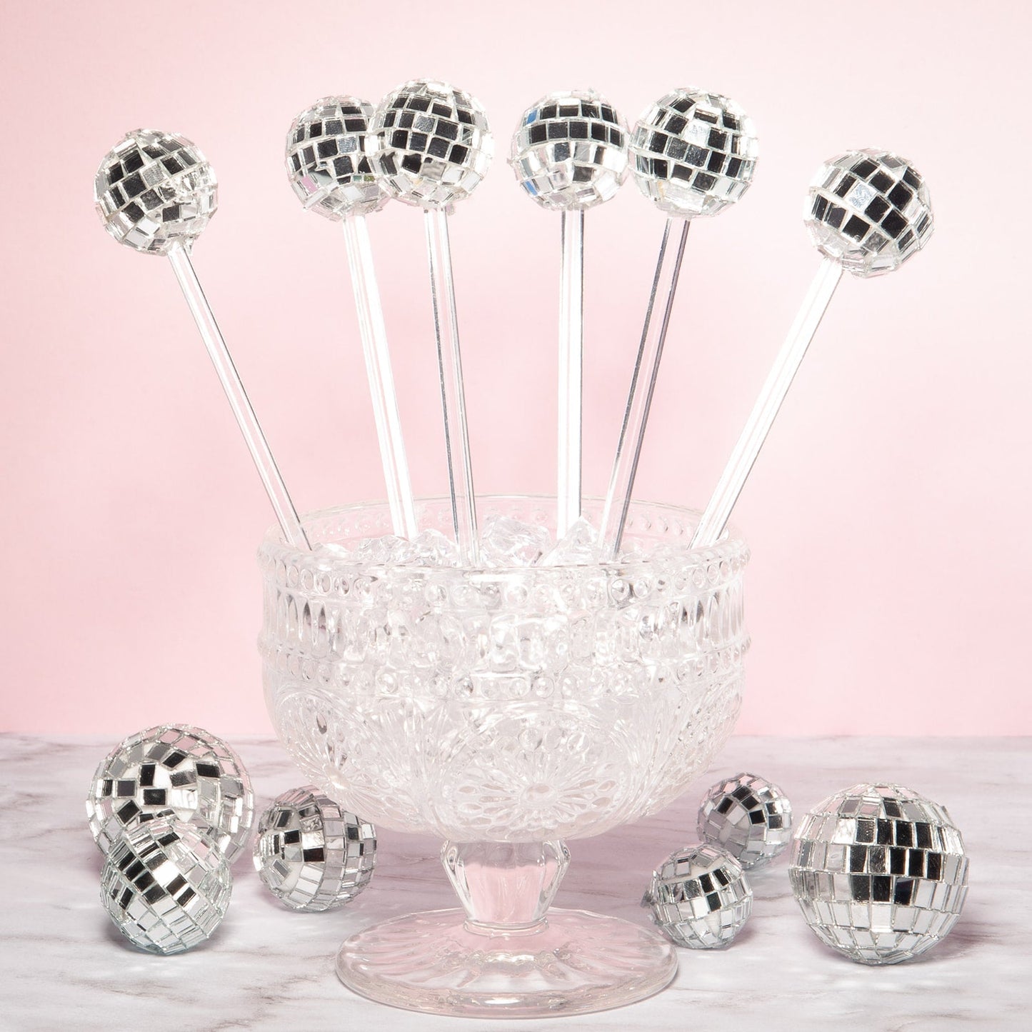 Disco Ball Stirrer, Set of 6