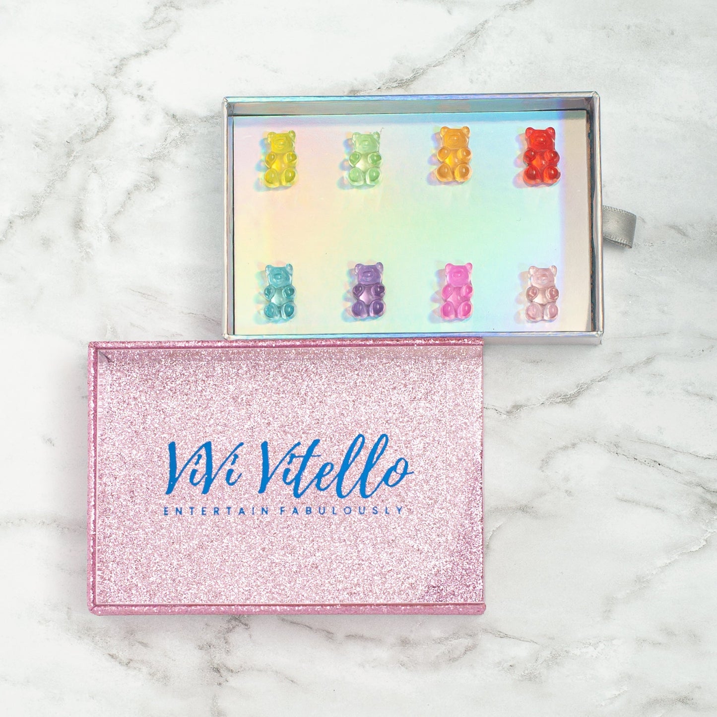 Neon Bears! Cheers Charms, Set of 8