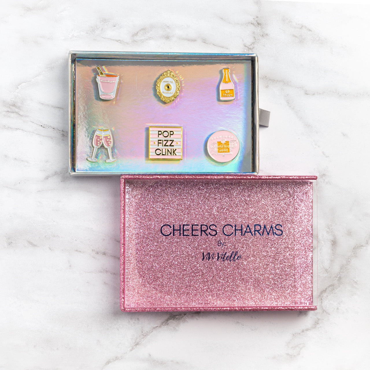 Rendez-Veuve Cheers Charms, Set of 6