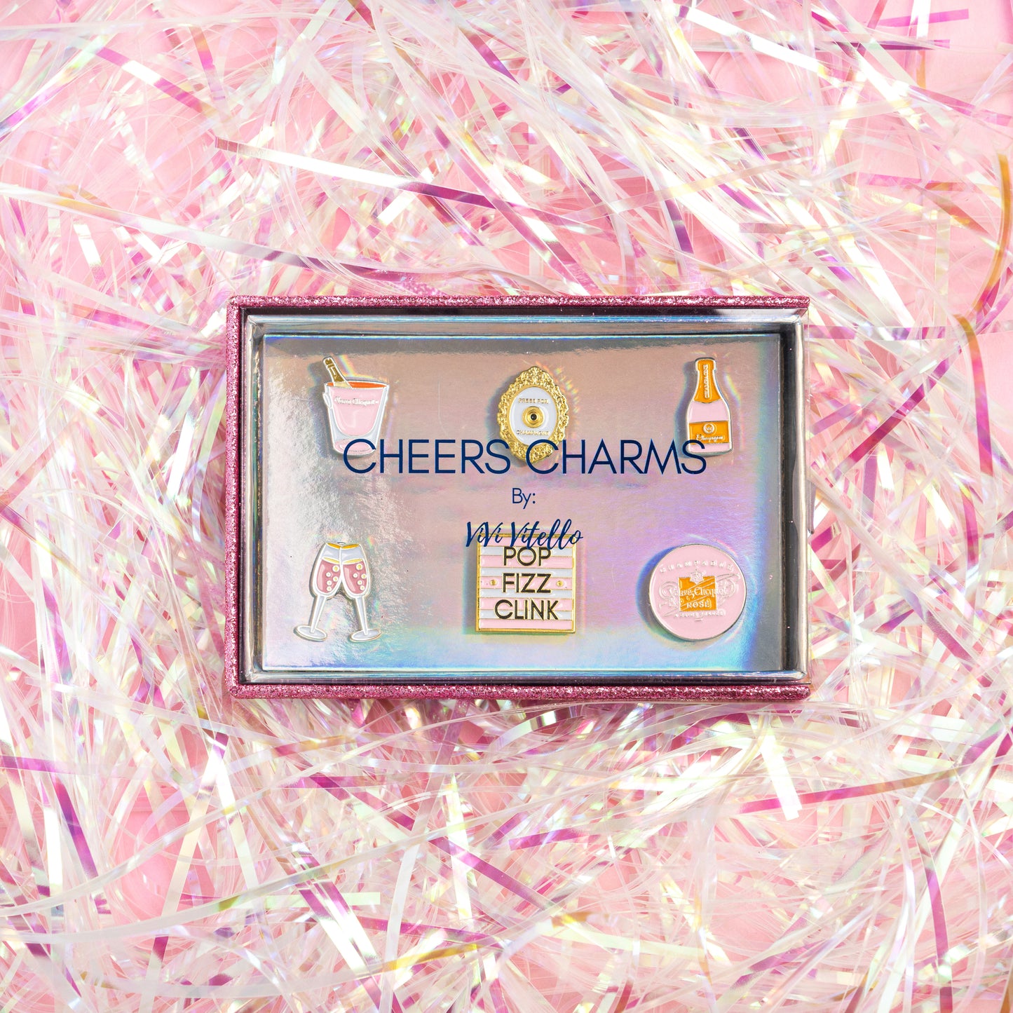 Rendez-Veuve Cheers Charms, Set of 6