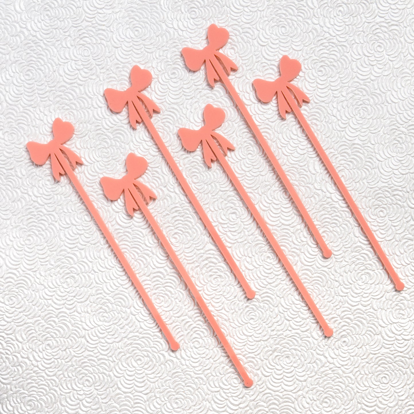 NEW Bows, bows, bows! Cocktail Stirrer, Set of 6