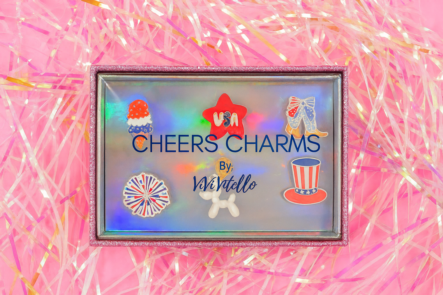 Baby you're a Firework! Cheers Charms, Set of 6