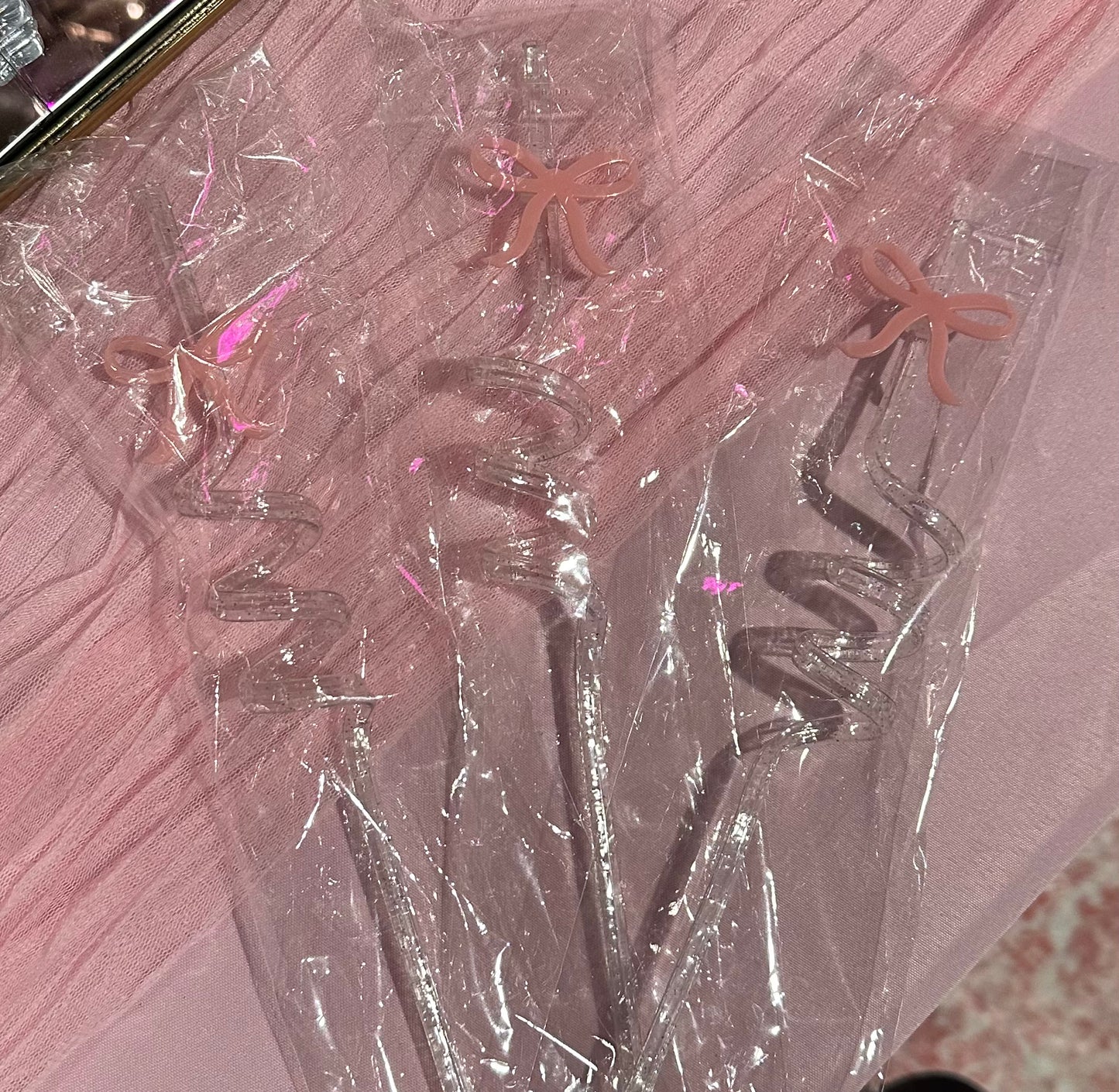 Bow Straws, Pack of 3