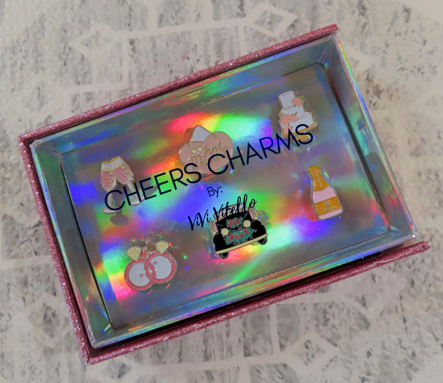 Tie the Knot! Cheers Charms, Set of 6