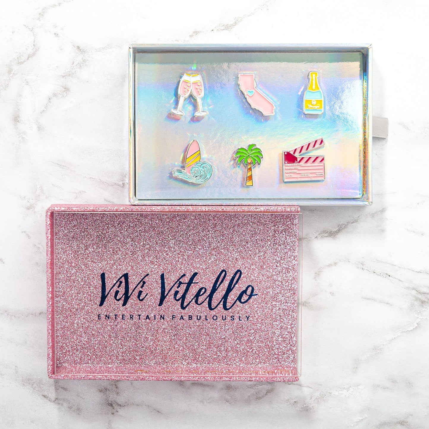 We <3 California! Cheers Charms, Set of 6