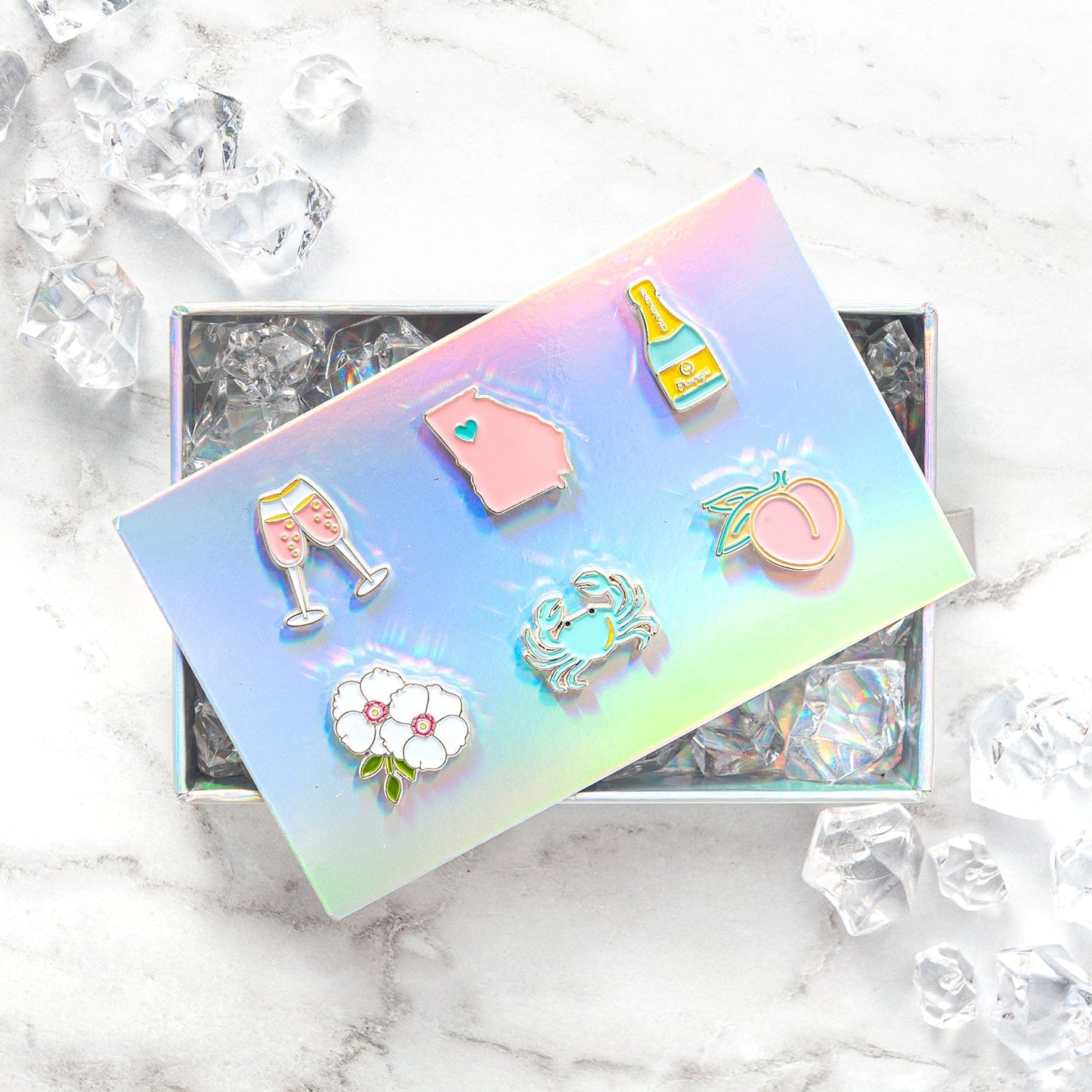 We <3 Georgia! Cheers Charms, Set of 6