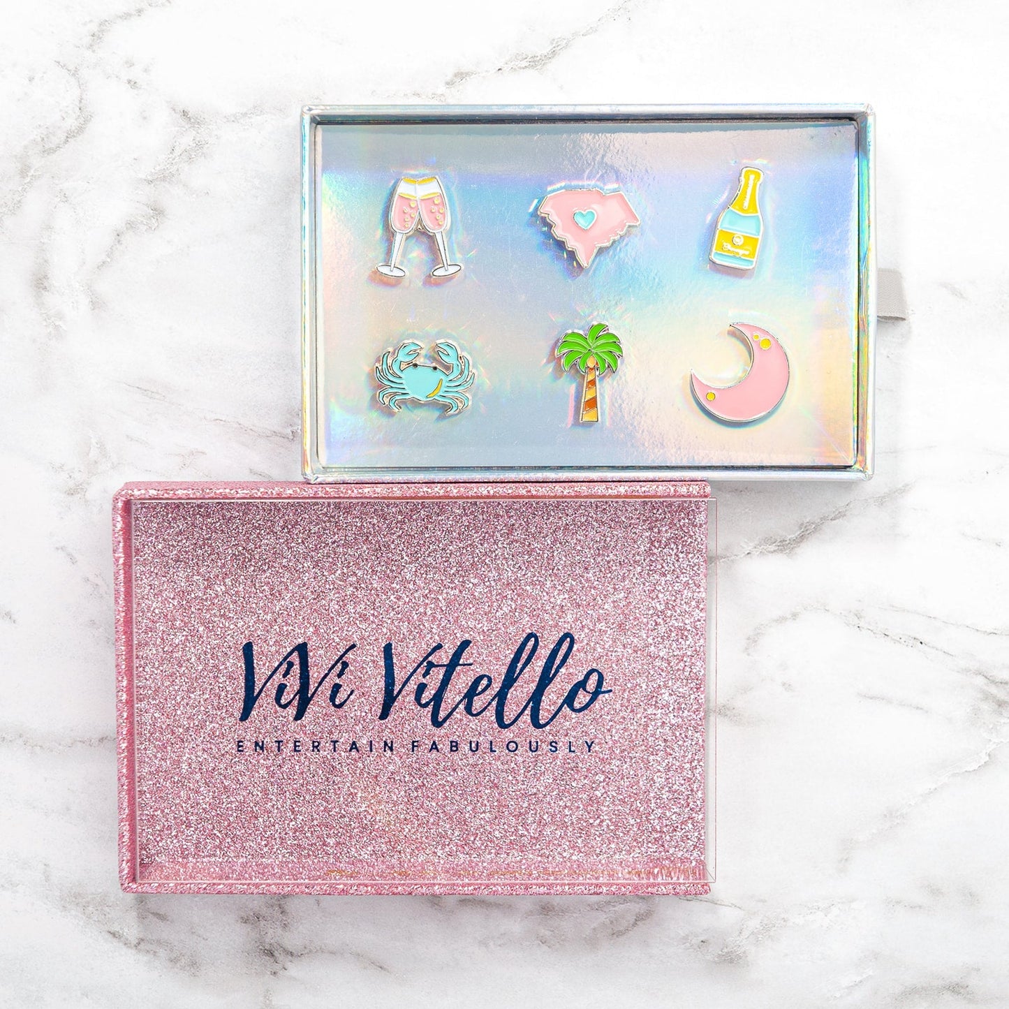 We <3 South Carolina! Cheers Charms, Set of 6