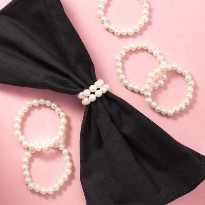 Pearl Napkin Ring, Set of 6