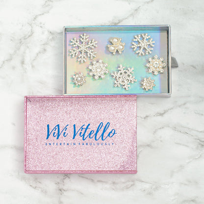 Snowflake! Cheers Charms, Set of 8