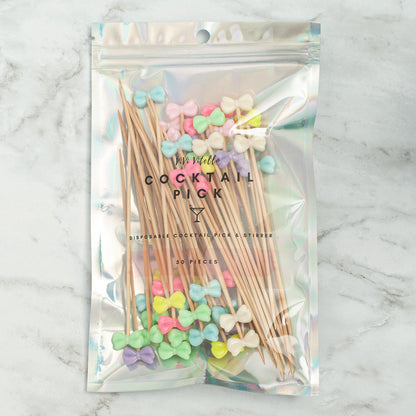 Bow Cocktail Picks, 50 Pieces