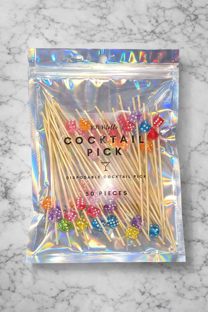 Roll the Dice Cocktail Picks, Set of 50