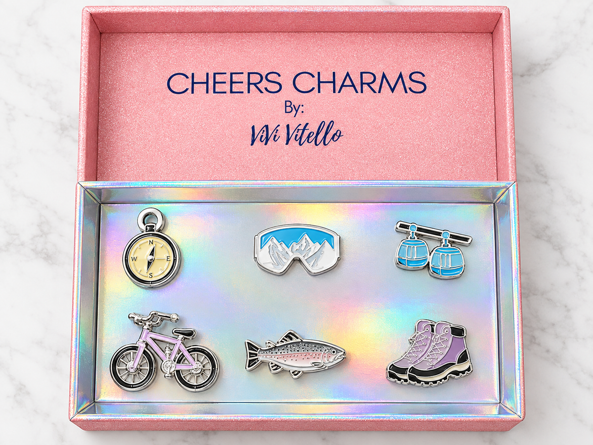 She’s Adventurous! Cheers Charms, Set of 6
