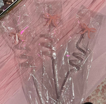 Bow Straws, Pack of 3