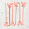 NEW Bows, bows, bows! Cocktail Stirrer, Set of 6