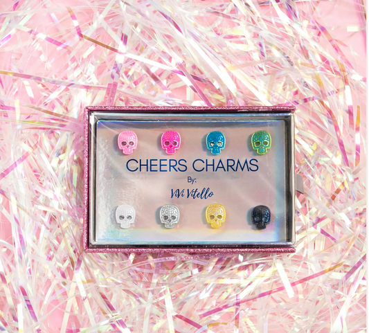 Glitter Skull Cheers Charms *Limited Release*