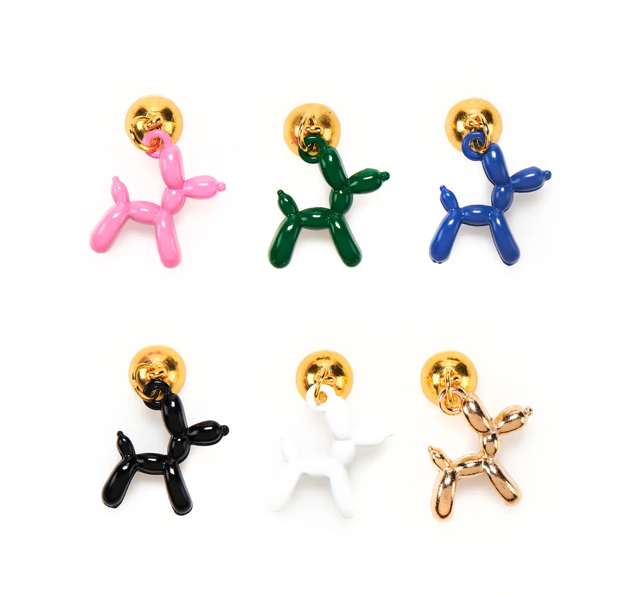Balloon Dog Cheers Charms! Set of 6