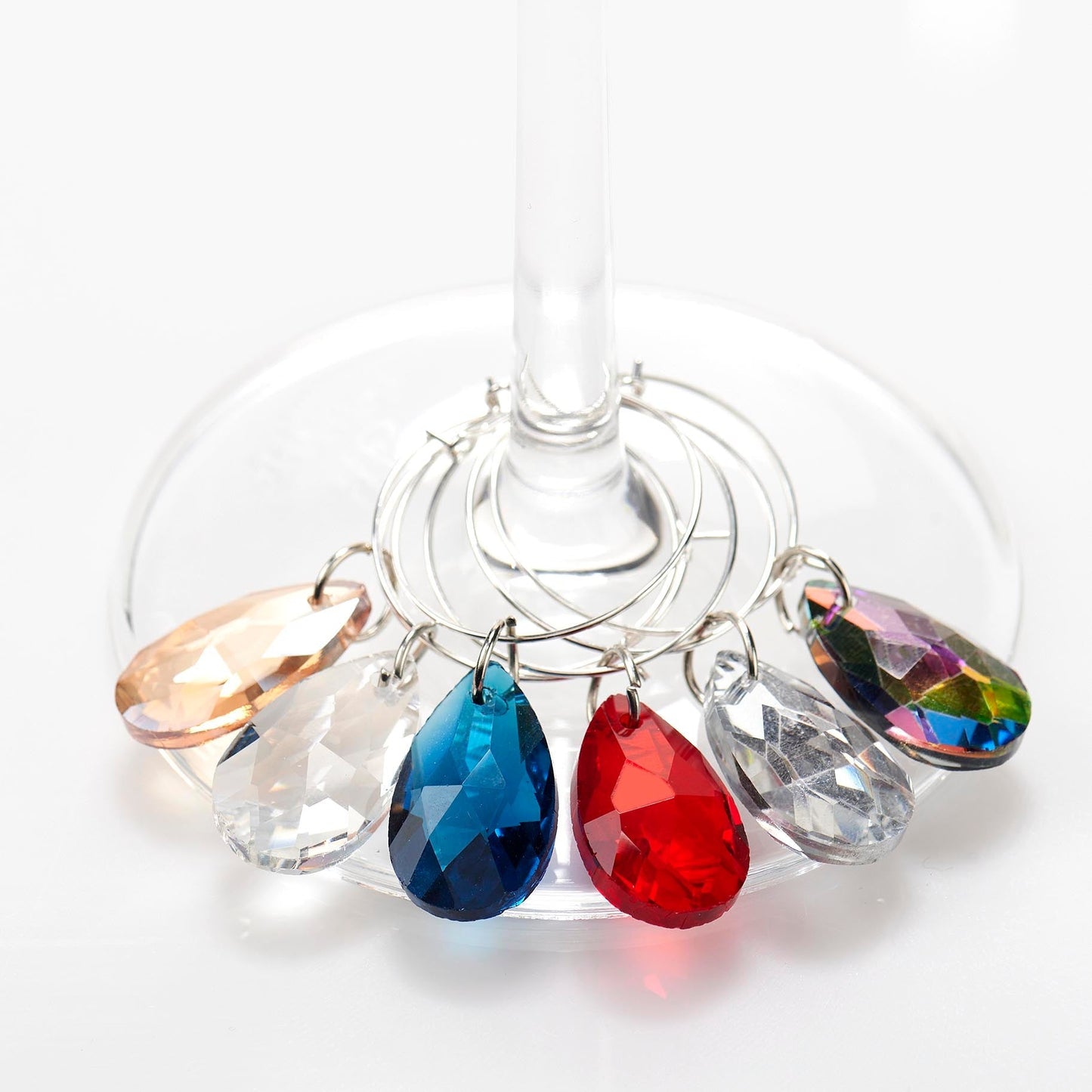 Teardrop Traditional Cheers Charms, Set of 6